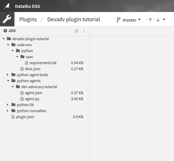 Folders structure for a custom agent