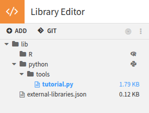 Library editor