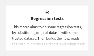 Figure 7: Displaying a Macro in its dedicated space.