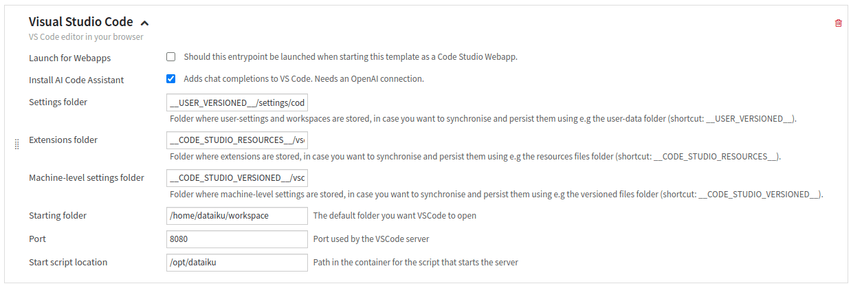 Figure 1: Configuring the Visual Studio Code.