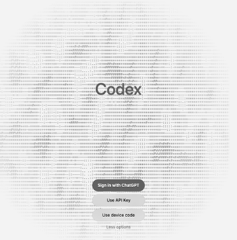Codex login