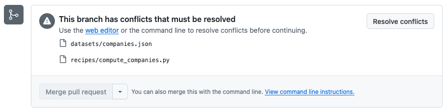 Fig. 6: Dev2 conflict detected.