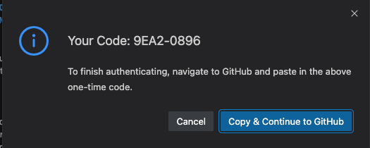 GitHub Copilot finish authenticating