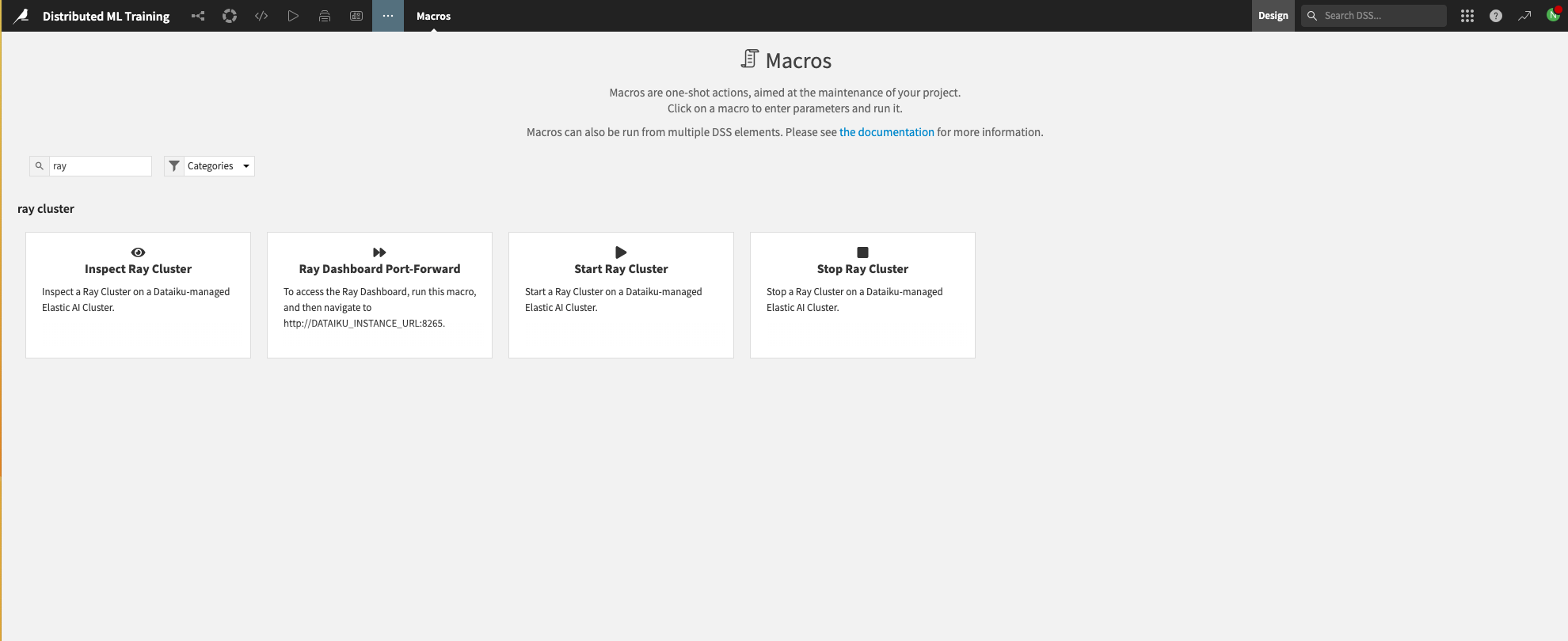 Figure 1.1 -- Macros for Ray