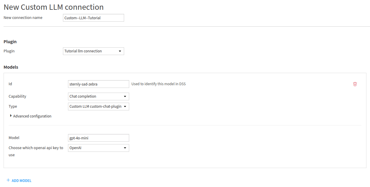 Figure 5 -- New connection form.