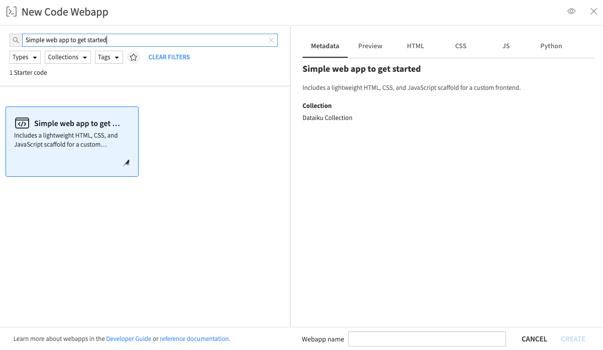Creating a standard webapp.