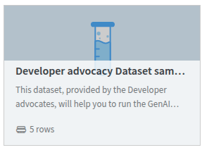 Figure 6: Glimpsing a sample dataset.