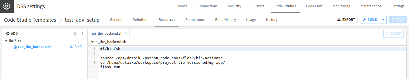 Figure 4: Helper function for starting the backend.